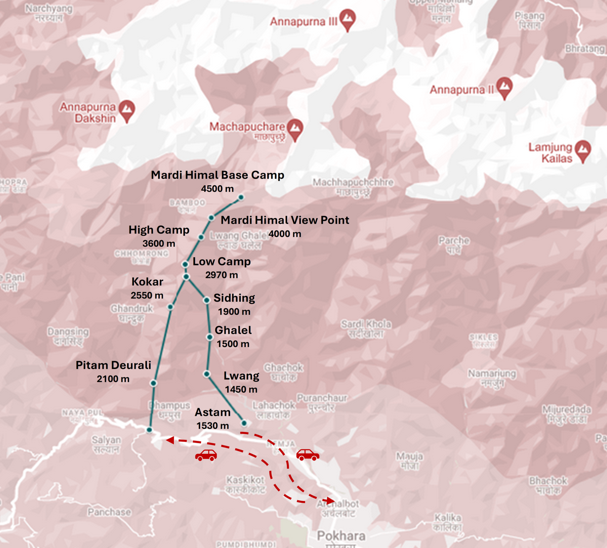 carte mardi himal